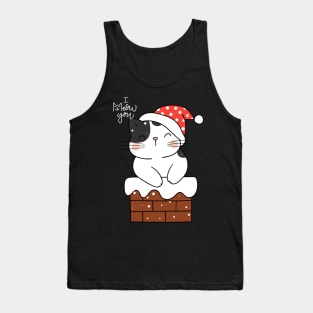 Christmas cat Tank Top